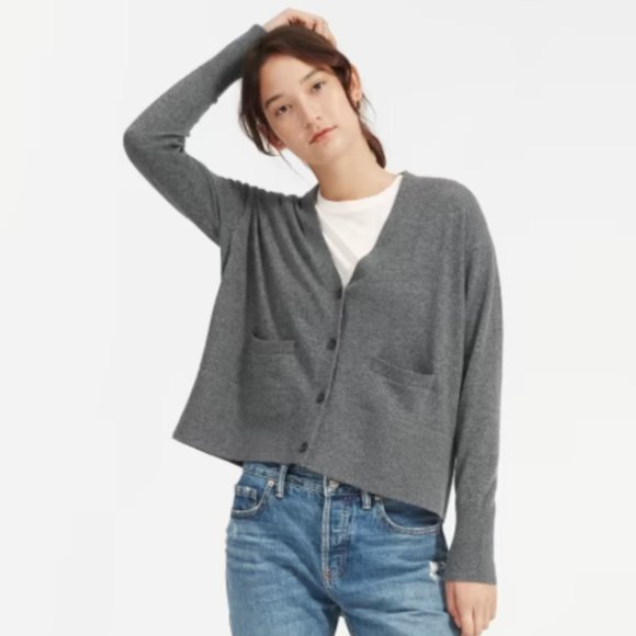 Everlane Gray Women's Cardigan Sweater - Picture 2 of 11